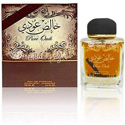 Pure Oudi Khalis Oudi 100ml EDP Spray by Lattafa Nutmeg Agarwood