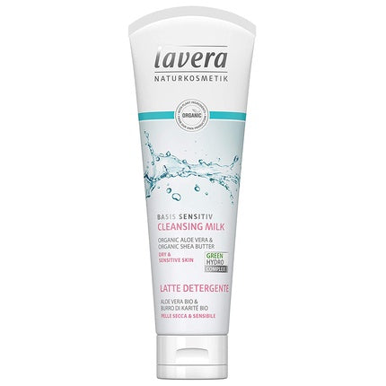 Lavera Basis Sensitiv Cleansing Milk 125ml - Vegan and Organic Skincare