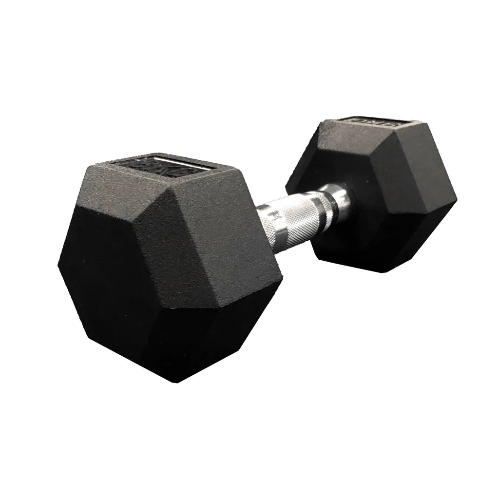 Jordan Lifting Club 25kg šesterokutne gumene bučice (par)