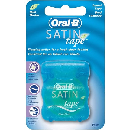 Oral-B Satin Tape Mint Dental Floss 25M Remover