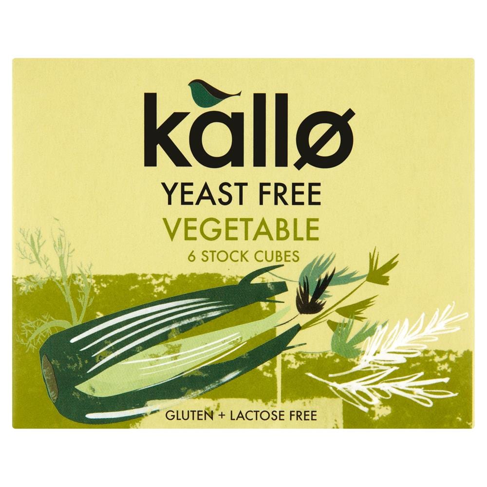 Kallo Yeast Free Vegetable Stock Cubes 66g, Kallo