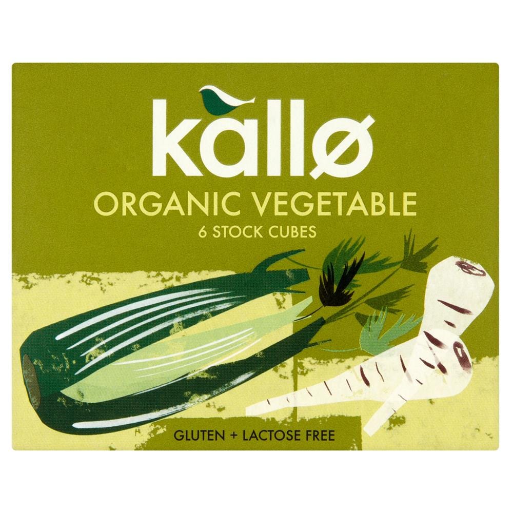 Kallo Organic Vegetable Stock Cubes 66g, Kallo