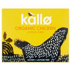 Organic Chicken Stock Cubes 66g, Kallo