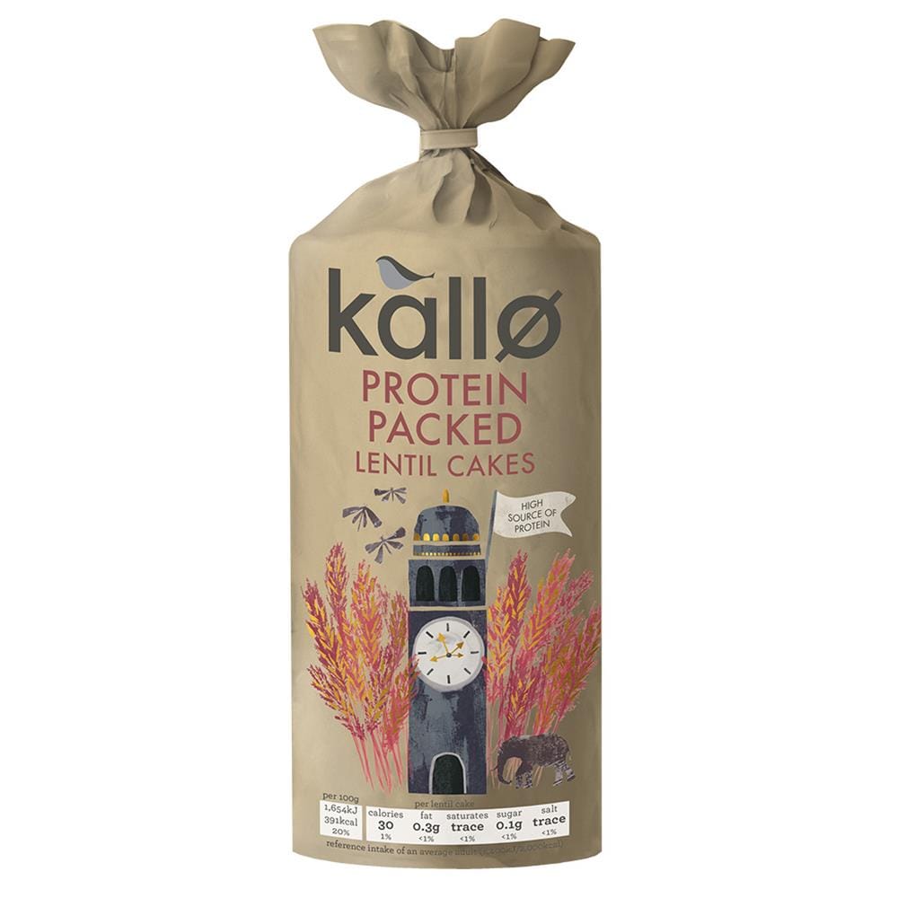 Protein Packed Lentil Cakes 100g, Kallo