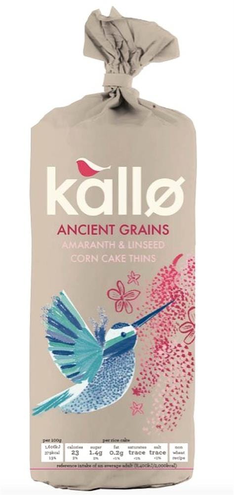 Ancient Grains Organic Corn Cake Thins 150g, Kallo