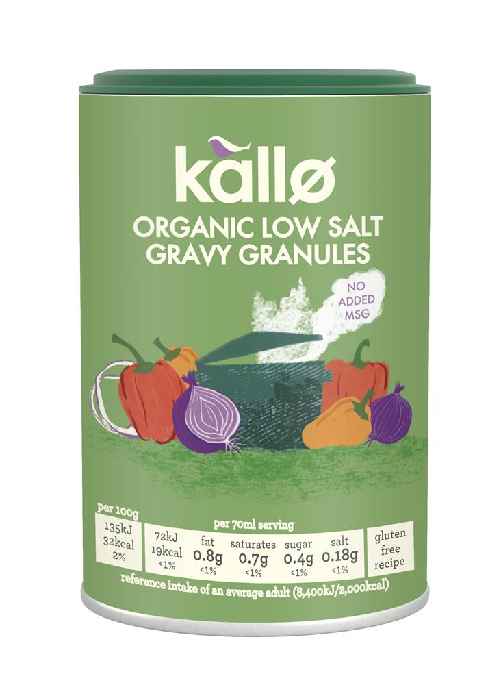 Low Salt Organic Gravy Granules 160g, Kallo