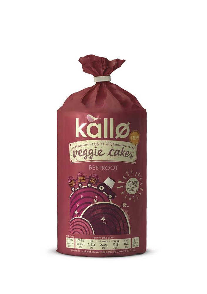 Beetroot Veggie Cakes 122g, Kallo