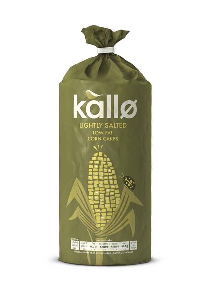 Lightly Salted Corn Cakes 130g, Kallo