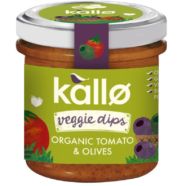 Organic Tomato & Olives Dip 135g, Kallo