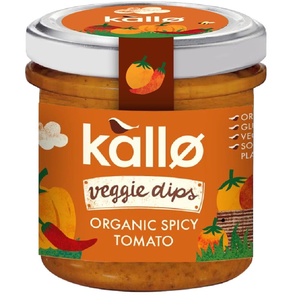 Organic Spicy Tomato Dip 135g, Kallo