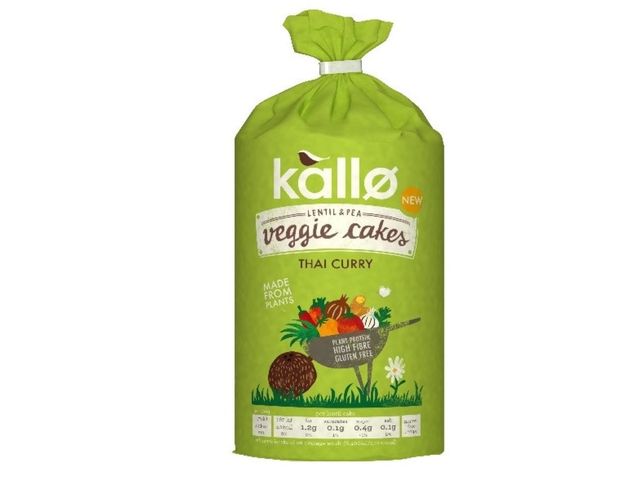 Thai Curry Veggie Cakes 125g, Kallo