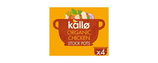 Organic Chicken Stock Pot 4x24g, Kallo