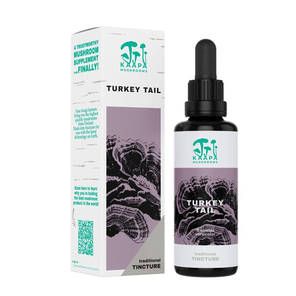 Turkey Tail Mushroom Organic Extract Tincture, Kaapa Mushrooms