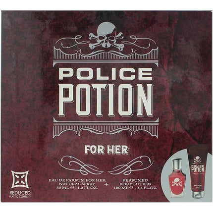 Police Potion For Her Gift Set Eau de Parfum 30ml Body Lotion 100ml