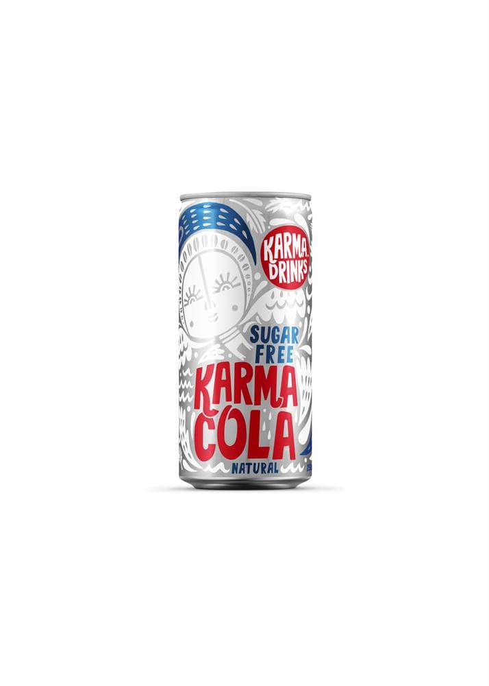 Karma Cola Sugar Free 250ml Can, Karma Cola