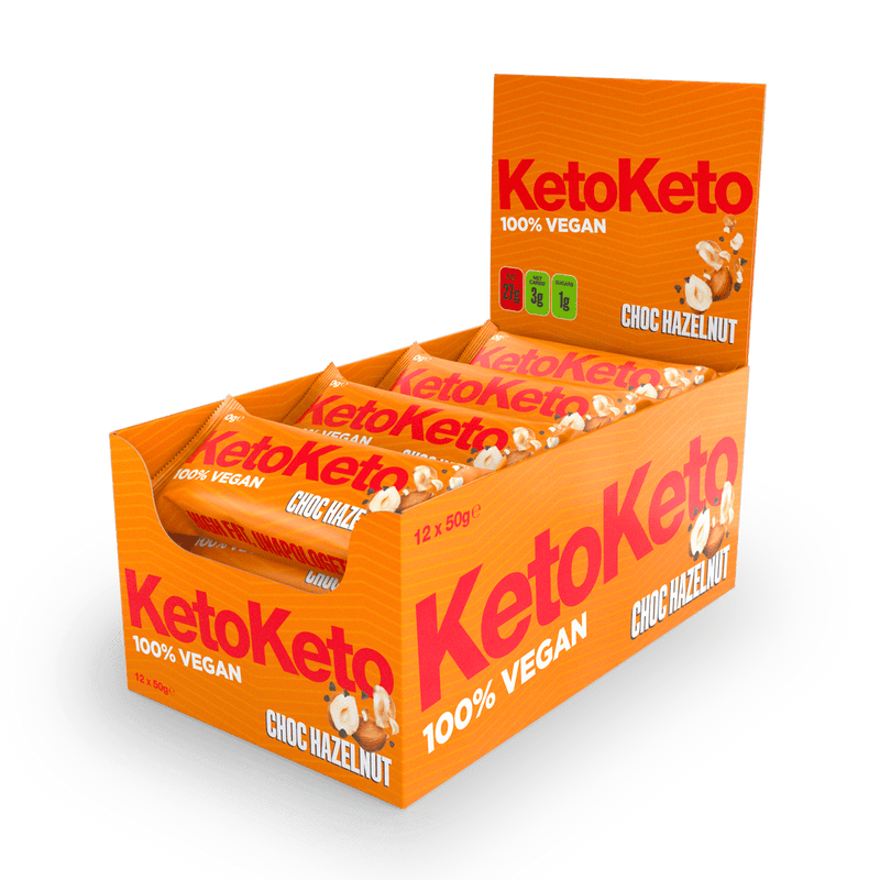 KetoKeto Bar 12x50g Choc Hazelnut