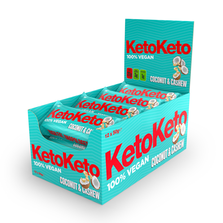 KetoKeto Bar 12x50g Coconut Cashew