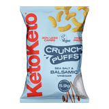 KetoKeto Crunch Puffs 10x80g Sea Salt and Balsamic Vinegar