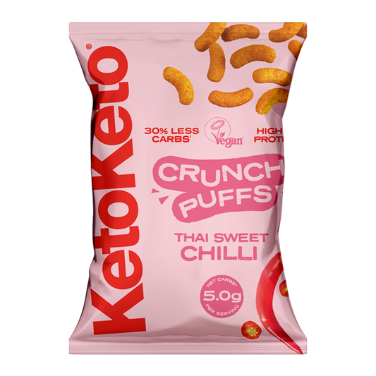 KetoKeto Crunch Puffs 10x80g Thai Sweet Chilli