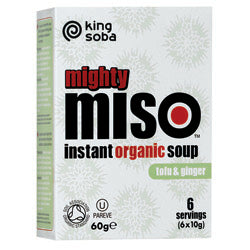 Org Miso Soup with Tofu & Ginger 60g, King Soba