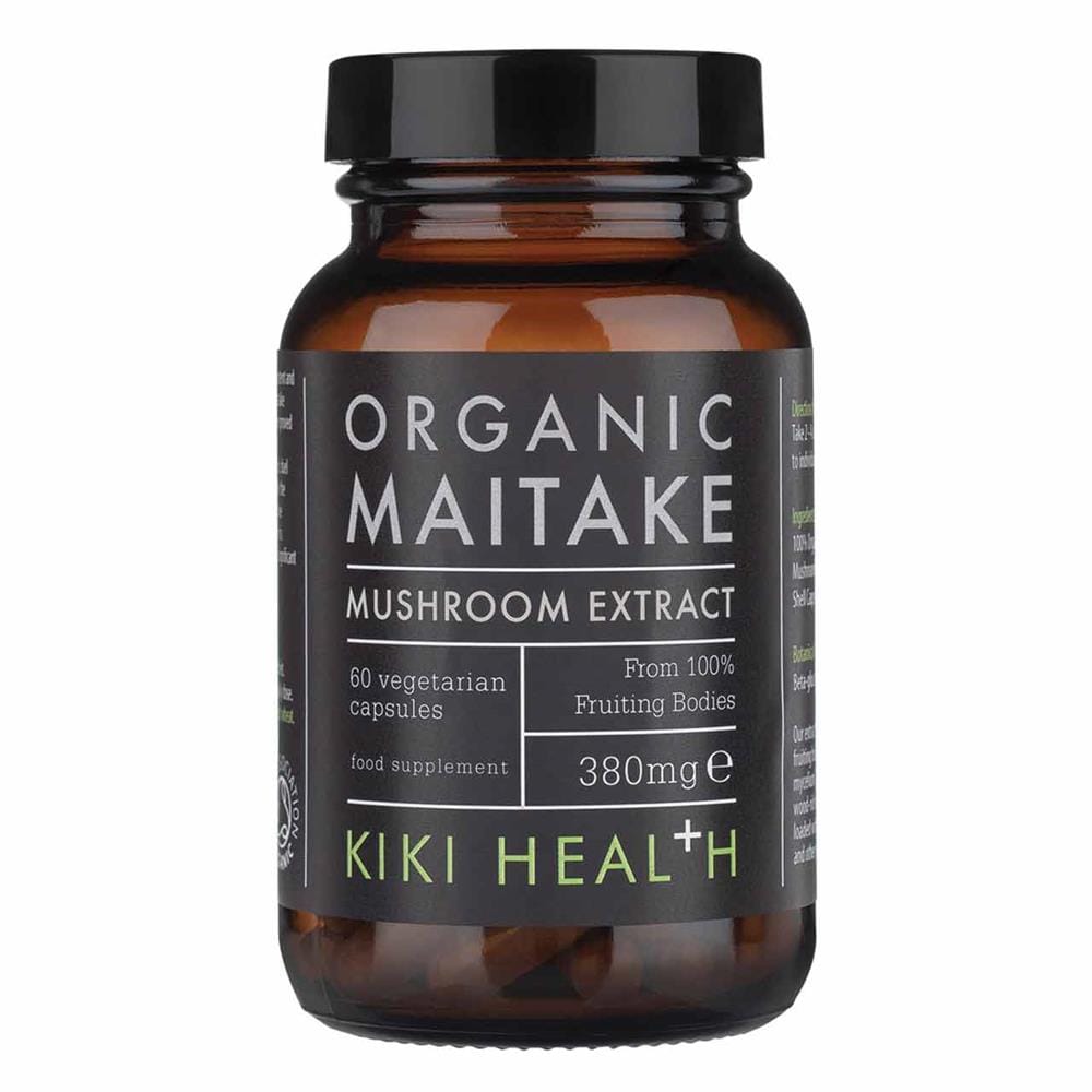 Organic Maitake Extract Mushroom 60 Vegicaps, KIKI Health