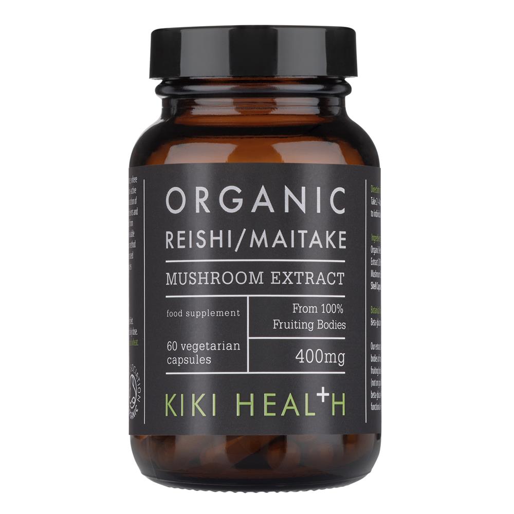 Org Maitake & Reishi Extract blend 60 Vegicaps, KIKI Health