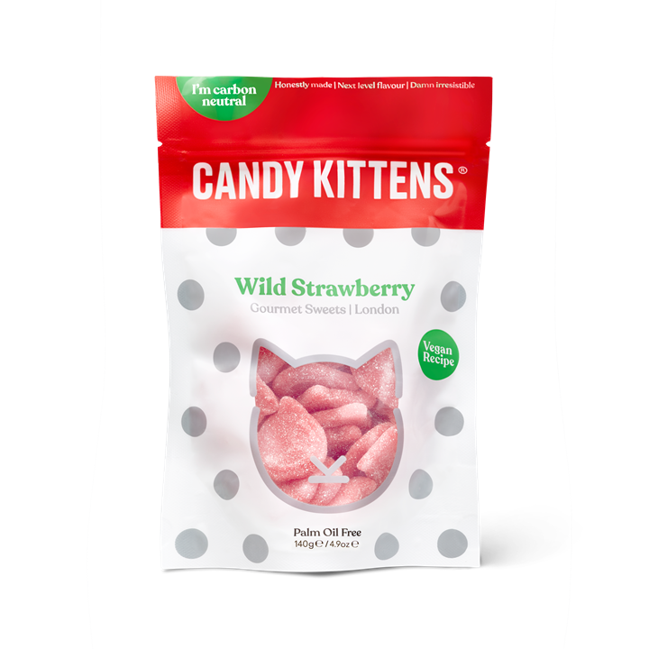 Candy Kittens 10x140g Wild Strawberry