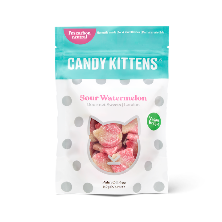 Candy Kittens 10x140g Sour Watermelon