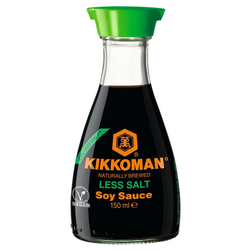 Kikkoman Less Salt Soy Sauce 150ml, Kikkoman