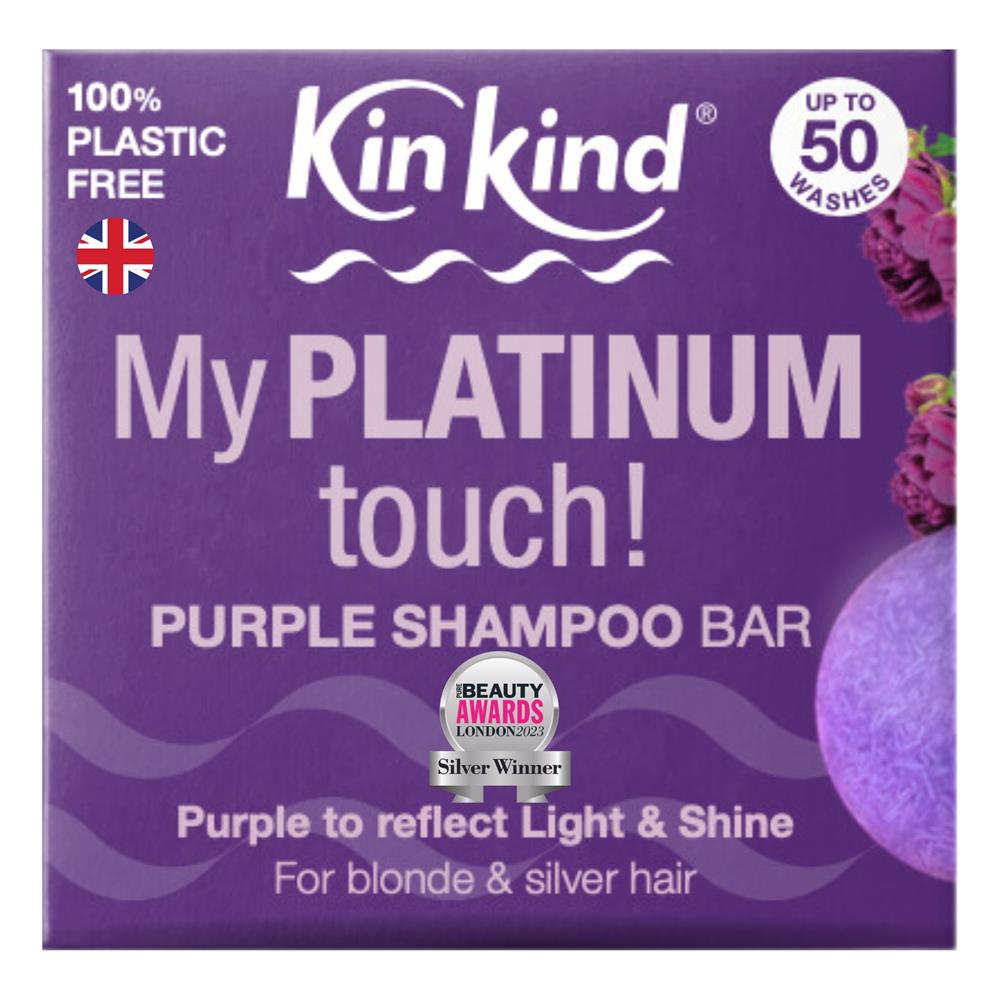 KinKind My PLATINUM touch! Purple Shampoo Bar 50g, KinKind