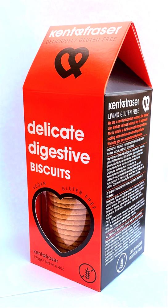 Gluten-Free and Vegan Thin Digestives with Molasses 125g, Kent and Fraser