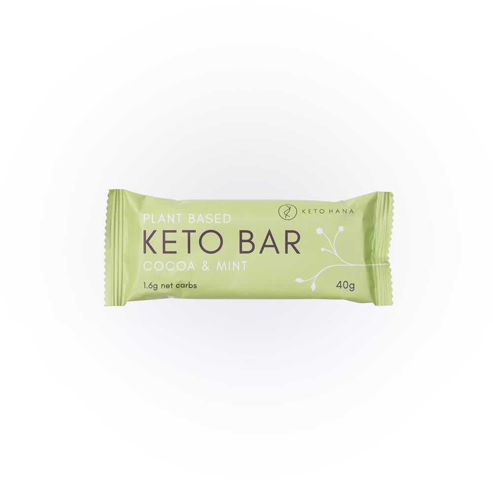 Cocoa & Mint Keto Bar 40g, Keto Hana