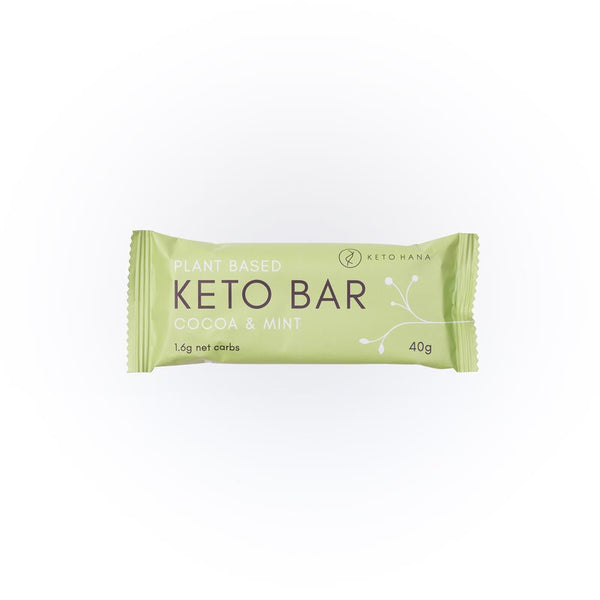 Cocoa & Mint Keto Bar 40g, Keto Hana