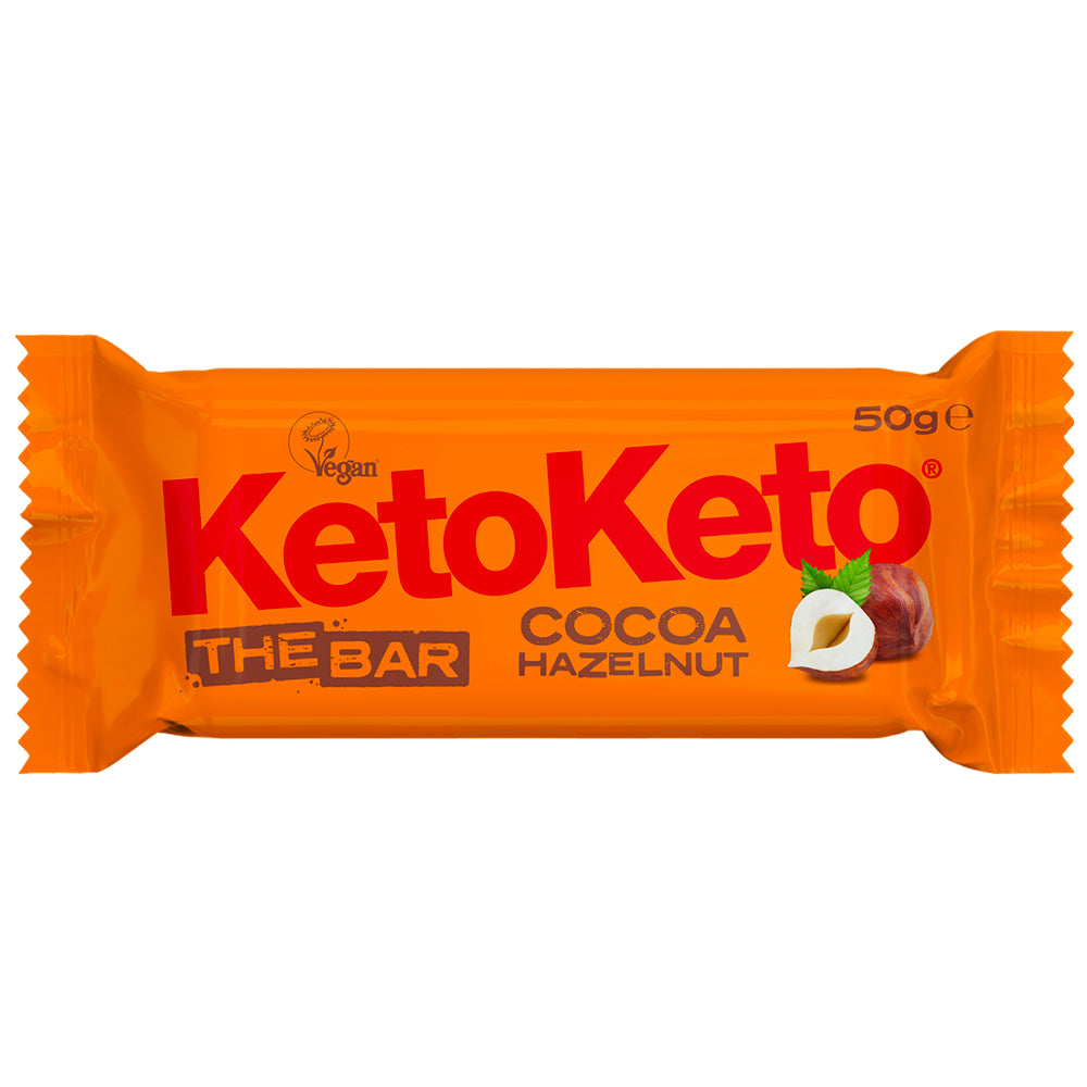 Cocoa Hazelnut Bar 50g, KetoKeto