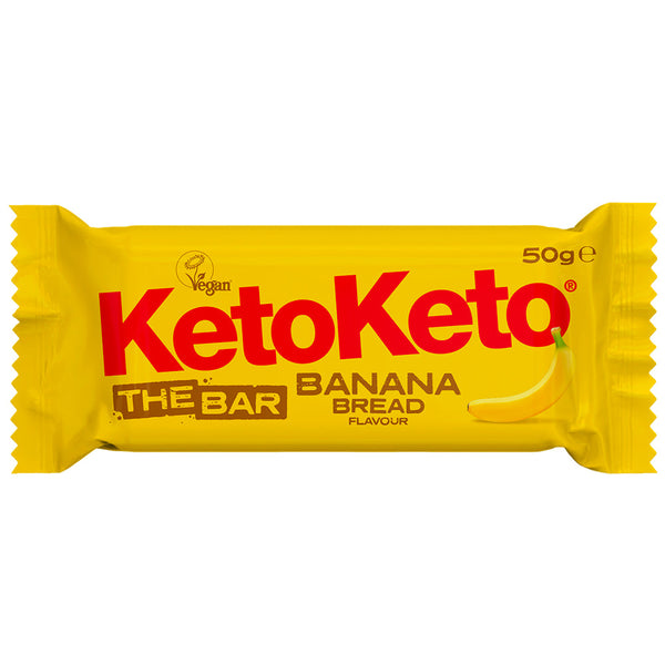 Banana Bread Bar 50g, KetoKeto