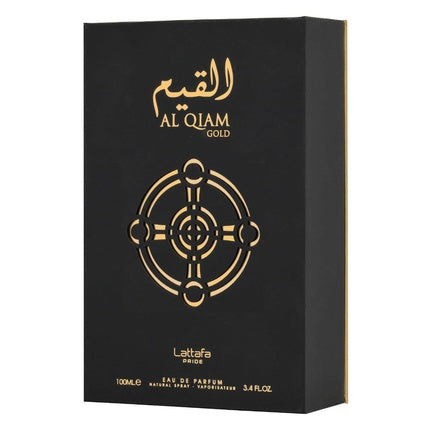 Lattafa Perfumes Al Qiam Gold Unisex Eau de Parfum Spray 3.4 Ounce Oriental