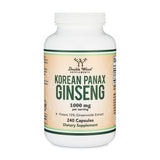 Double Wood Korean Panax Ginseng - 240 x 500 mg capsules - Welzo