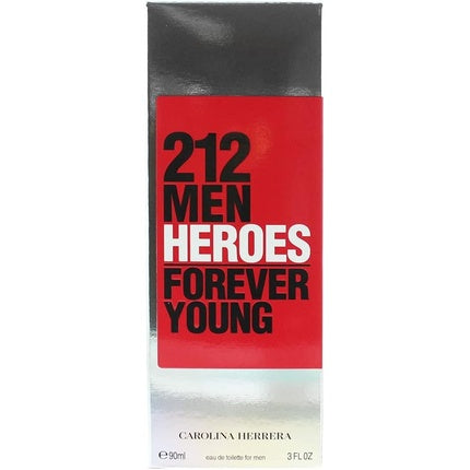 Carolina Herrera 212 Men Heroes Forever Young Eau De Toilette 90ml