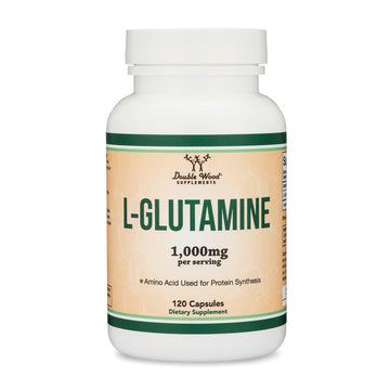 Double Wood L-Glutamine Capsules - 120 x 500 mg capsules - Welzo