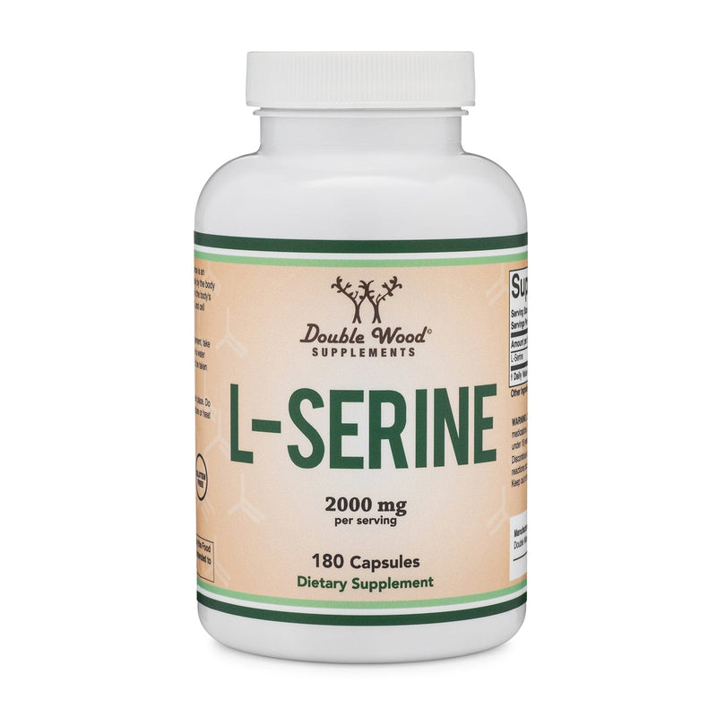 Double Wood L-Serine - 180 x 500 mg capsules - Welzo