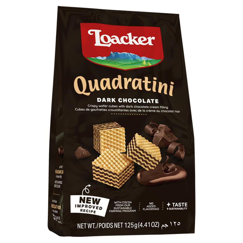 Loacker Dark Chocolate Quadratini, Loacker