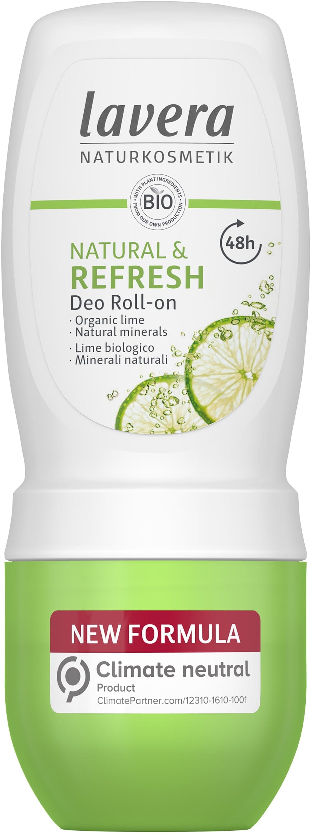 Natural & Refresh Deodorant Roll On 50ml, Lavera