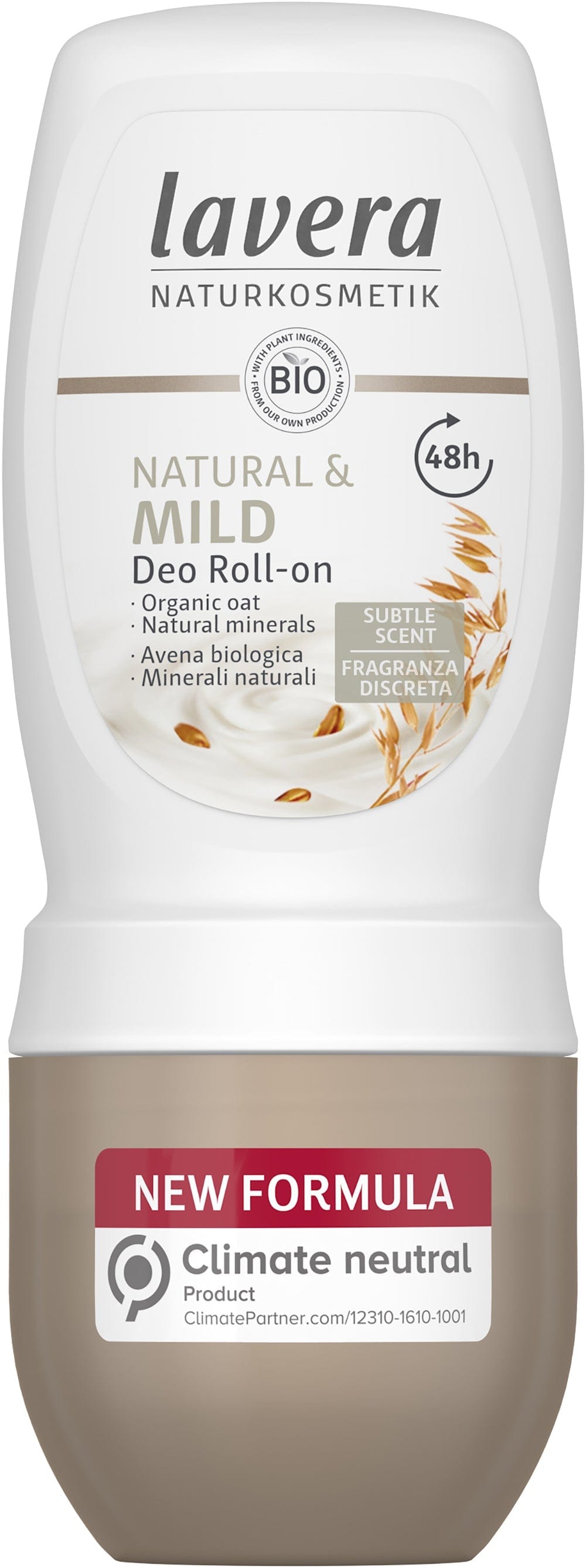 Natural & Mild Deodorant Roll On 50ml, Lavera