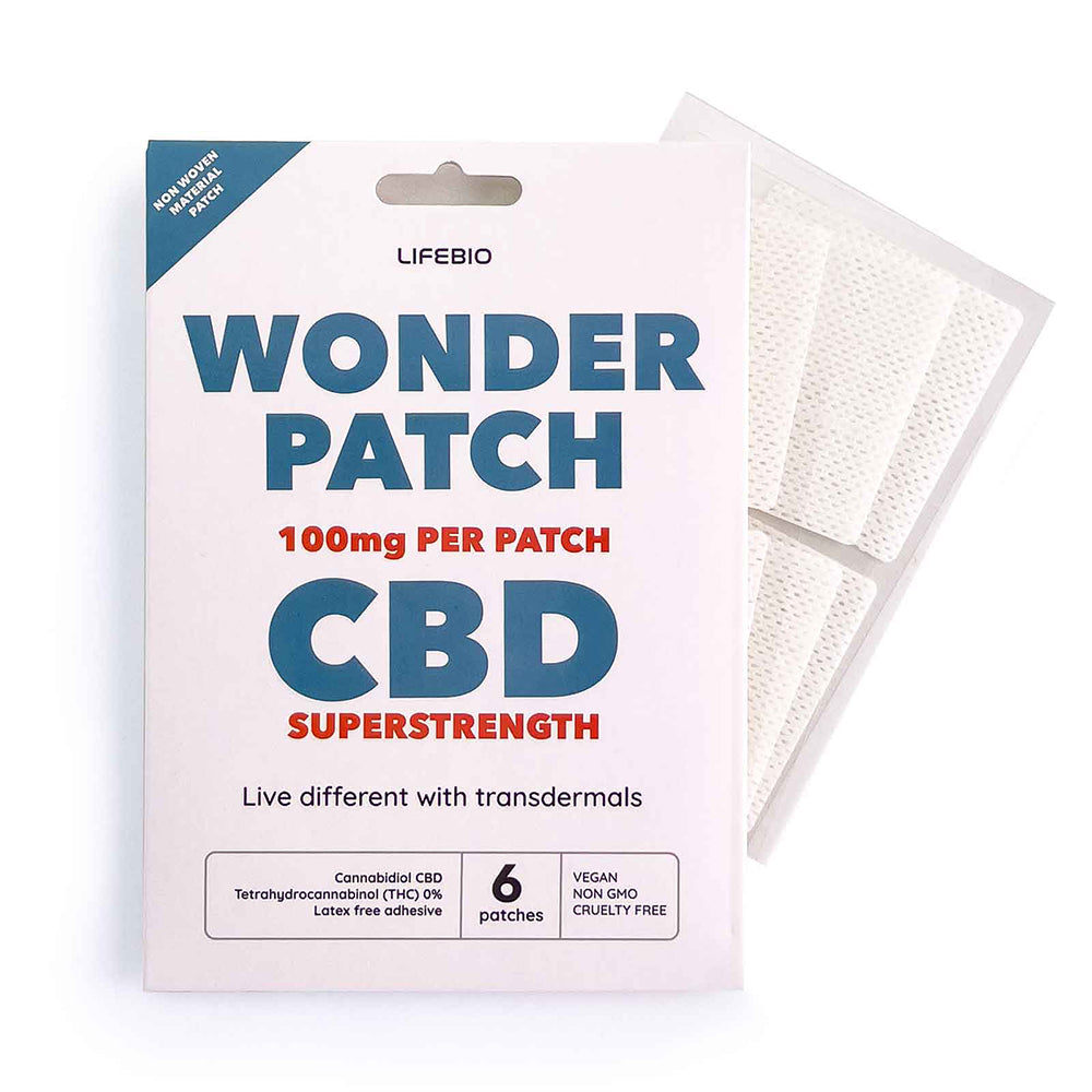 CBD 100 mg Super Strength Wonder Patch, Lifebio