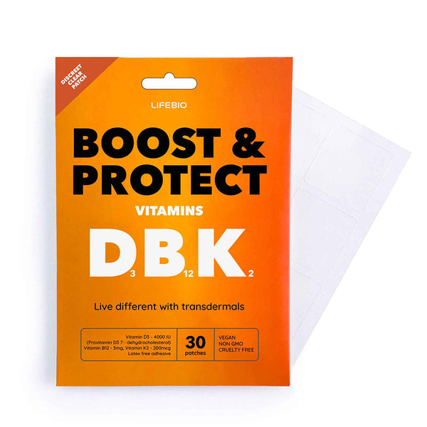 Boost & Protect - Vitamins D3 B12 & K2, Lifebio