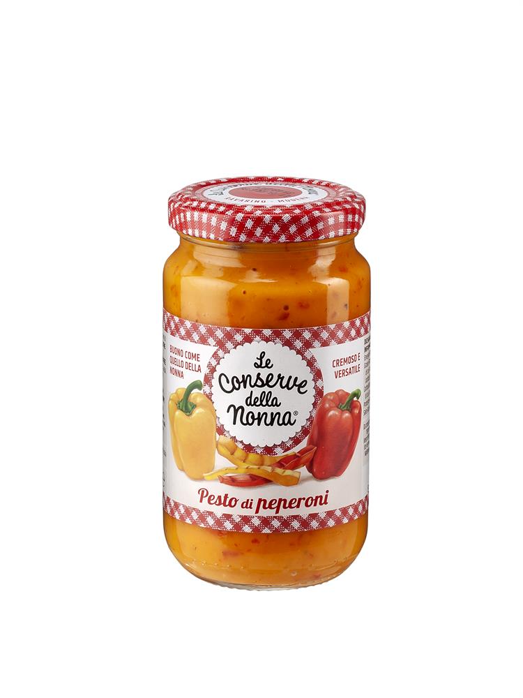 Sweet Red and Yellow Grilled Pepper Pesto 190g, Le Conserve Della Nonna