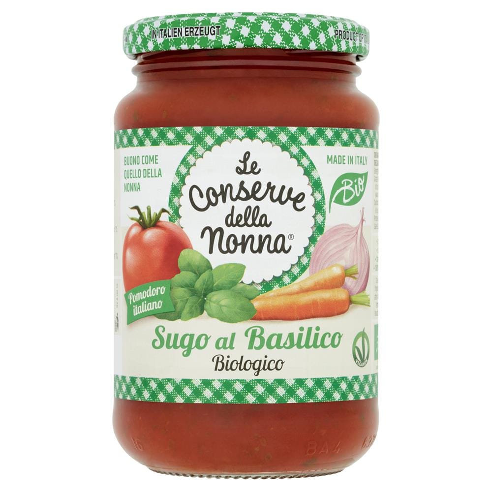 Organic Gluten Free Tomato & Basil Sauce 350g, Le Conserve Della Nonna