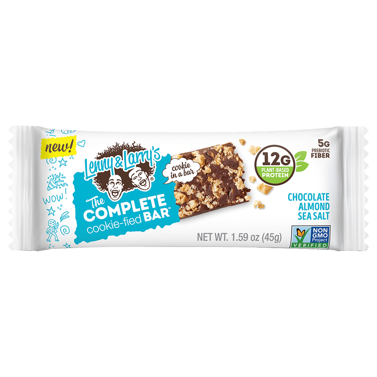 Lenny & Larry's The Complete Cookie-fied Bar 9x45g Chocolate Almond Sea Salt