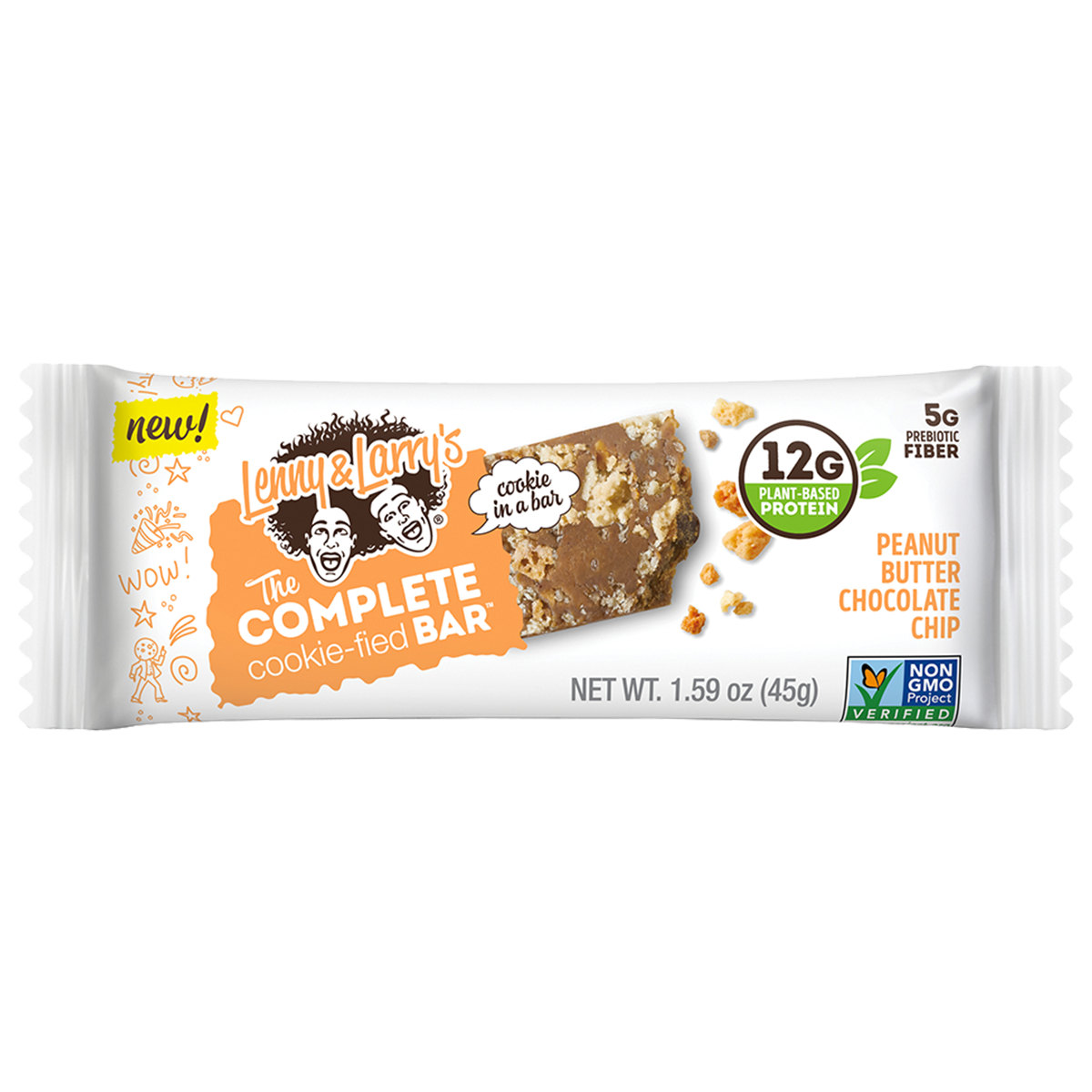 Lenny & Larry's The Complete Cookie-fied Bar 9x45g Peanut Butter Chocolate Chip