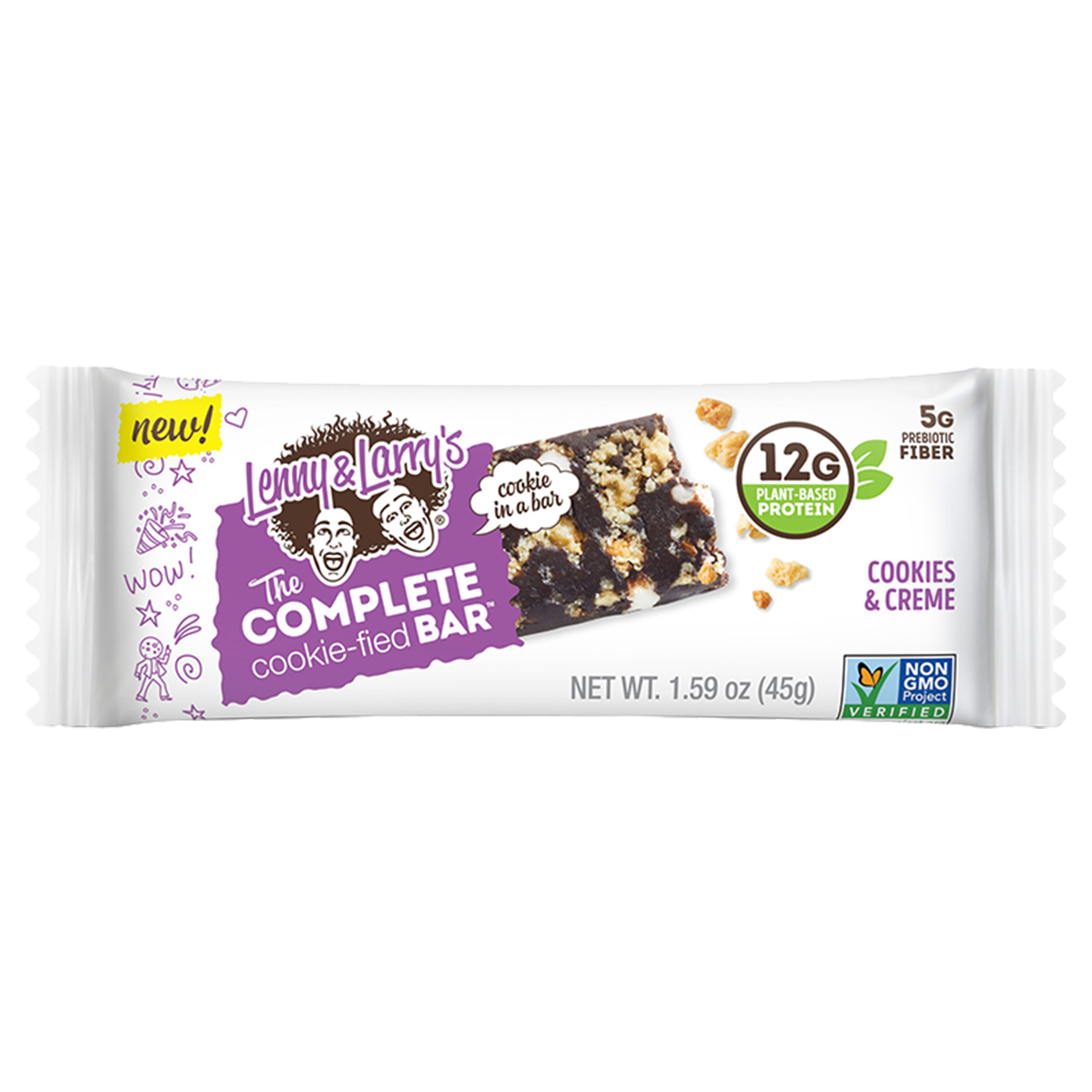 Lenny & Larry's The Complete Cookie-fied Bar 9x45g Cookies & Creme